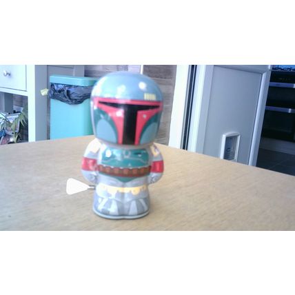 STAR WARS: BOBA FETT Tin Wind-Up Figure by Bebots (Schylling) SEE NOTES
