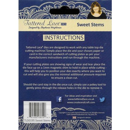 Tattered Lace. Sweet Stems Die. Die Cutting Cardmaking Scrapbooking Crafts