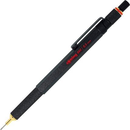 Rotring 800 Retractable Metal Mechanical Pencil, 0.5Mm, Black Barrel, Perfect fo