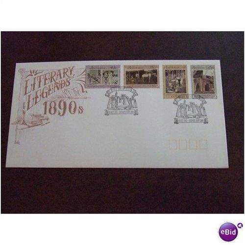 Australia 1991 Literary Legends stamps FDC Special Handstamp Ethel Turner writer