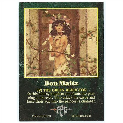 Don Maitz Series 1 Fantasy Art - #59 - The Green Abductor