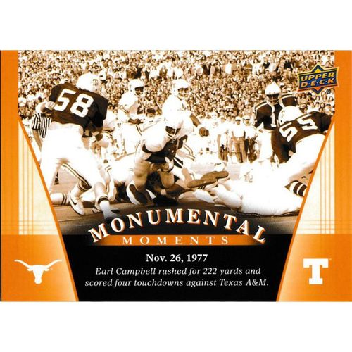 2011 UD University of Texas - #88 - Earl Campbell Monumental Moments