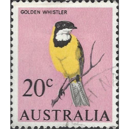 AUSTRALIA, BIRD, Golden Whistler, pink 1966, 20c