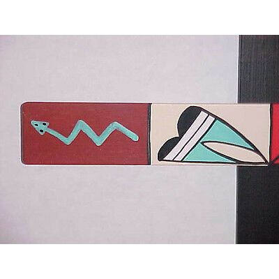 Native Snake Cross Acoma Laguna Cloud Cross Brown New Life and New Growth 12"