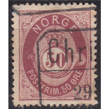 NORWEGEN NORWAY [1877] MiNr 0030 ( O/used ) [02]