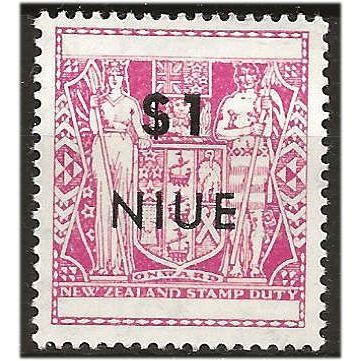 Niue 1967 SG137 $1 Magenta Mounted Mint ..