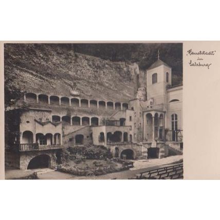 Fauststadt Salzburg Austria Swiss Switzerland Vintage Postcard + Munchen Beer