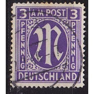 GERMANY Alliiert AmBri [1945] MiNr 0010 F ( O/used ) [02]