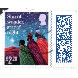 2023 Christmas. £2-80 Value. Three Kings. Self Ad Die Cut. Fine Used On Piece