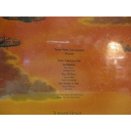 Bombardier Days Of Glory One Minute To Zero Gregory Peck 3 Video Cassettes VCR T