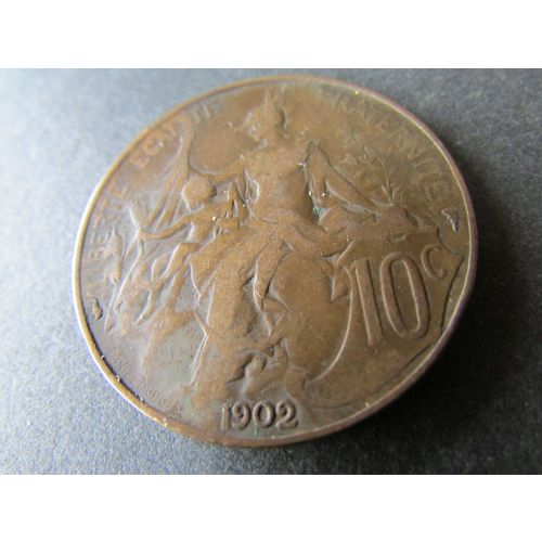 1902 FRANCE 10 CENTIMES - COIN - 2 FREE POST. G