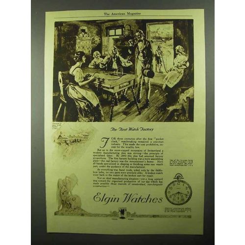 1921 Elgin Corsican Series Watch Ad - The First Factory