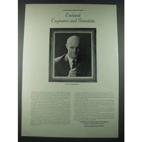 1965 Lockheed-Georgia Company Ad - F.A. Cleveland