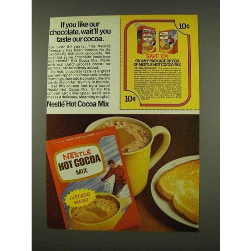 1973 Nestle Hot Cocoa Mix Ad - If You Like Chocolate