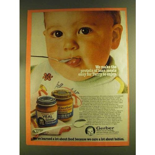 1980 Gerber Meats Ad - Protein of Lean Meats
