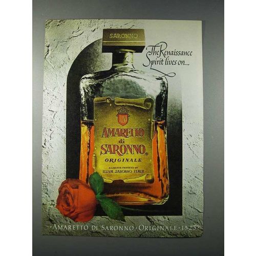 1981 Amaretto di Saronno Liqueur Ad