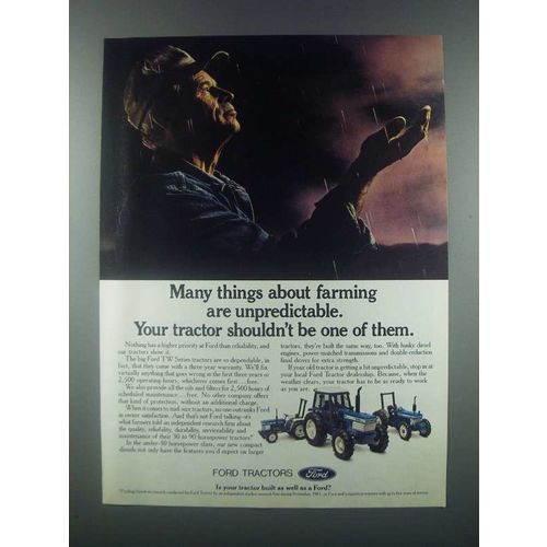 1985 Ford Tractors Ad - Things About Farming