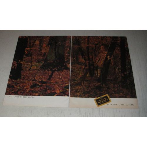 1989 Johnnie Walker Black Label Scotch Ad - Mellowed in the Wood