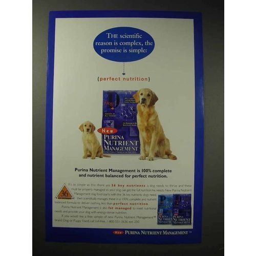 1995 Purina Nutrient Management Dog Food Ad
