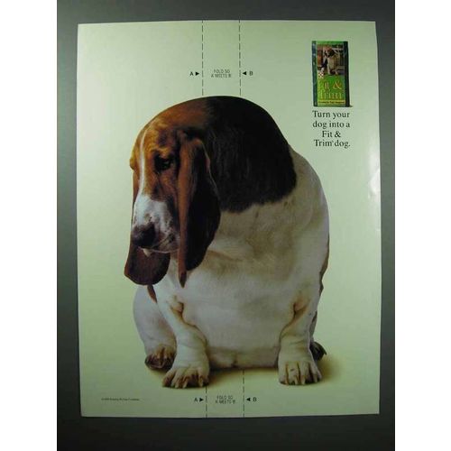 1995 Purina Fit & Trim Dog Food Ad - Turn Into