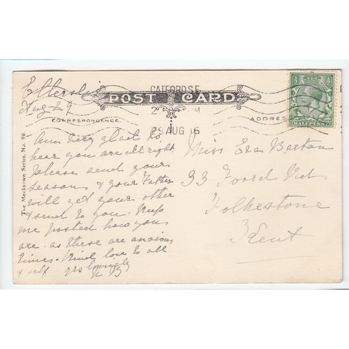 Mylor Church Cornwall Postcard 1916 The Meeksown Series 96