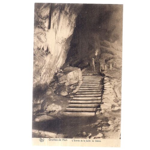 GROTTES DE HAN, HAN-SUR-LESSE, BELGIUM unused vintage postcard caves (b) =