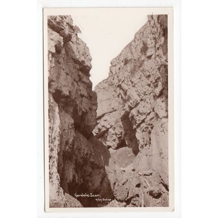 Gordale Scar Gorge Malham North Yorkshire RP Postcard