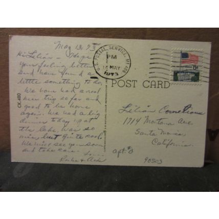WHITE-TAILED DEER, GLADWIN, Michigan used postcard 1973 pm =