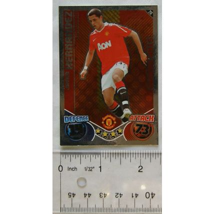 2010/11 Topps Match Attax Trading Card 213 Javier Hernanadez, Manchester United
