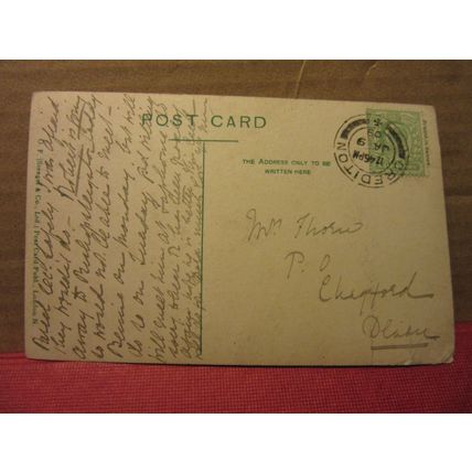 CRYSTAL PALACE, LONDON used antique postcard RP by O. F. 1909 pm #