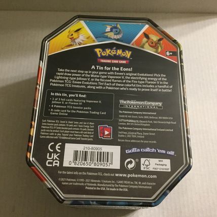 NEW Sealed Pokemon Vaporeon V Forces Tin