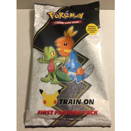 NEW Pokemon 25th Anniversary Aloha First Partner Pack - 3 Large Card & 2 Packs