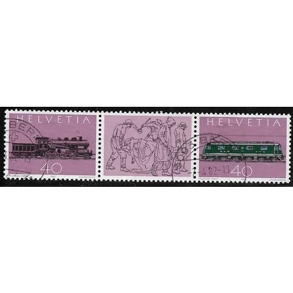1982 Michel 1214/1225 - fine used (o) - strip with label