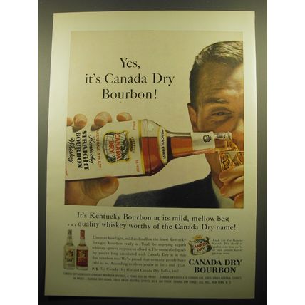 1957 Canada Dry Bourbon Ad - Yes, it's Canada Dry Bourbon