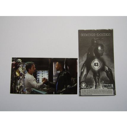Marvel - Iron Man The Movie 2008 - Preziosi Sticker Drop-down Choice (e18)