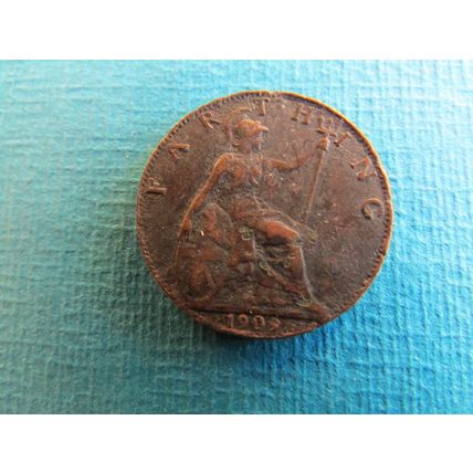 1909 EDWARD VII FARTHING FREE POST (uebid)
