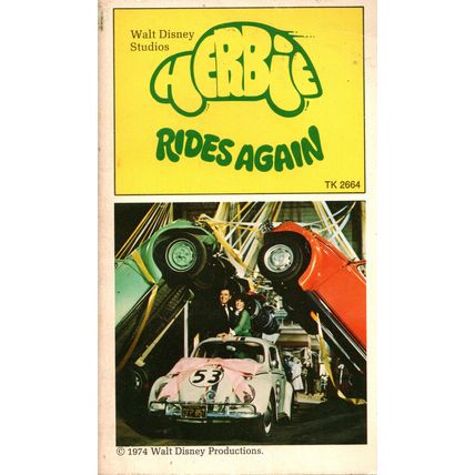 Herbie Rides Again by Mel Cebulash ( Scholastic Inc. | 3rd. Printing | 1974 )