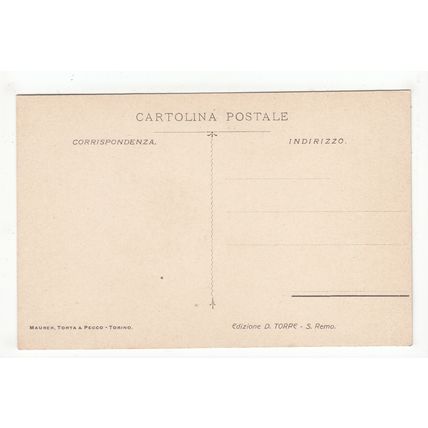 Imperatrice Gardens Sanremo Postcard Italy