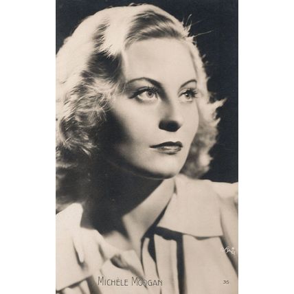A Very Young Michele Morgan French Actress Rare Old Photo Postcard