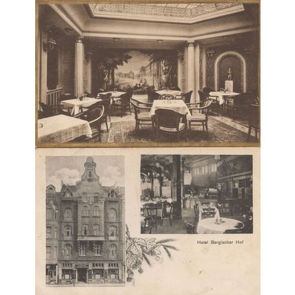 Hotel Bergischer 2x Antique German Postcard s