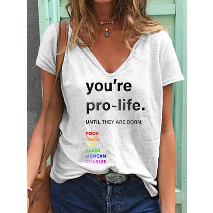 3D Printing Personality Printing Loose Women's T Shirt Top