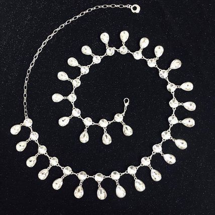 Women Diamante Chain Rhinestone Charm Belt Crystal Tassels Wedding Party Dance