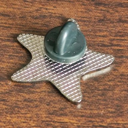 Starfish Enamel Pin Badge Rubber Safety Back 2.5 cm x 2.5 cm Sealife Fun BA136