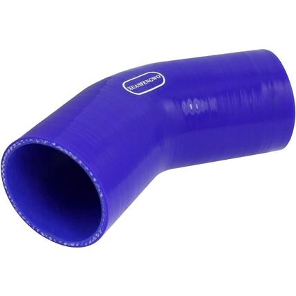 Car Silicone Hose 63mm Inner Diameter 45 Degree Elbow Silicone Hose Blue Cooling