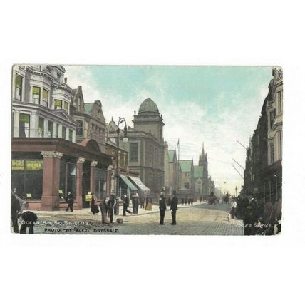 Ocean Road, South Shields, County Durham, Postcard.