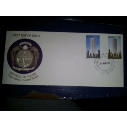 NAURU 1977 SG159-160 Opening of Nauru House, Melbourne FDC FDI Cover