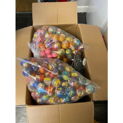 100 X Toy Filled capsules Pokemon Charms - VENDING MACHINE STOCK REFILLS 50-55mm