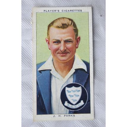 1938 Players Cricketers No. 18 J. H. Parks, Sussex & England