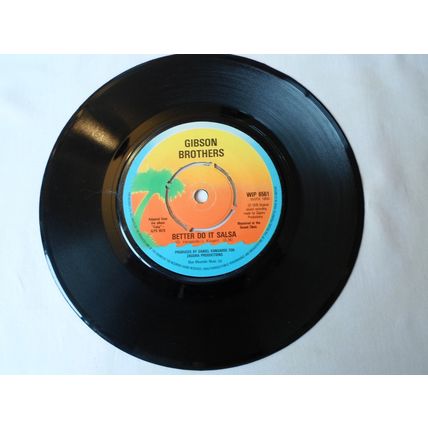 7" 1979 GIBSON BROTHERS .CUBA, WIP 6561 BETTER DO IT SALSA.NEAR MINT . MAGIC!!!