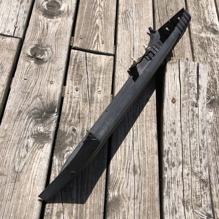 Volvo 740 760 OEM Right Rear Bumper End Cap Filler Trim Black OEM 1392923